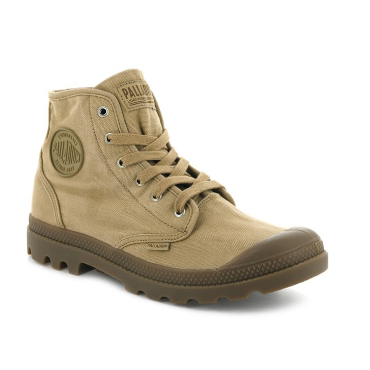 Pánské Boty Palladium Pampa Hi Olivy Zelené | CZ NEC-82M